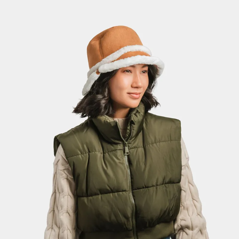 Pistil Winter Bucket Hat in Beige-1