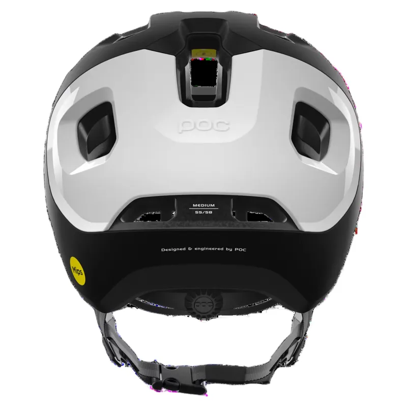 POC Axion Race MIPS MTB Helmet In Uranium Black Matt/Hydrogen White-2