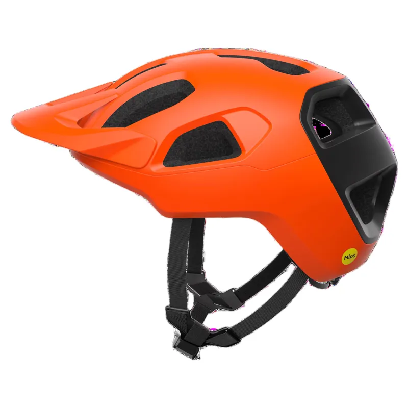POC Cularis MTB Helmet In Fluorescent Orange Matt