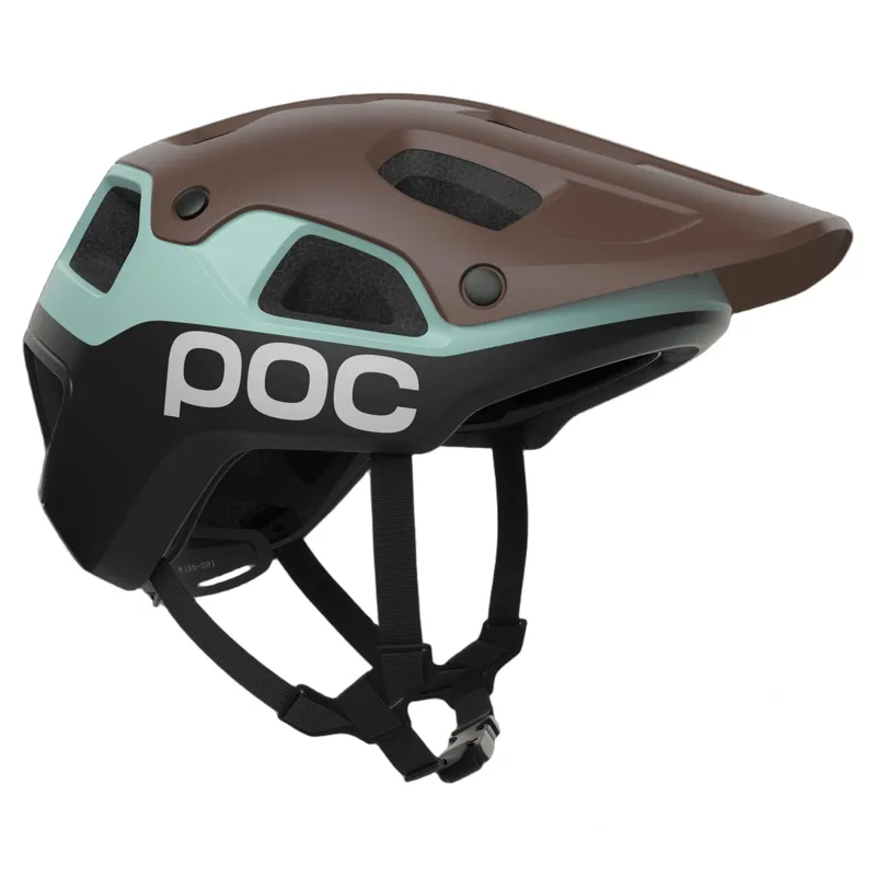 POC Cularis Pure MTB Helmet in Bronzite Brown Matt/Lazurite Blue Matt-1