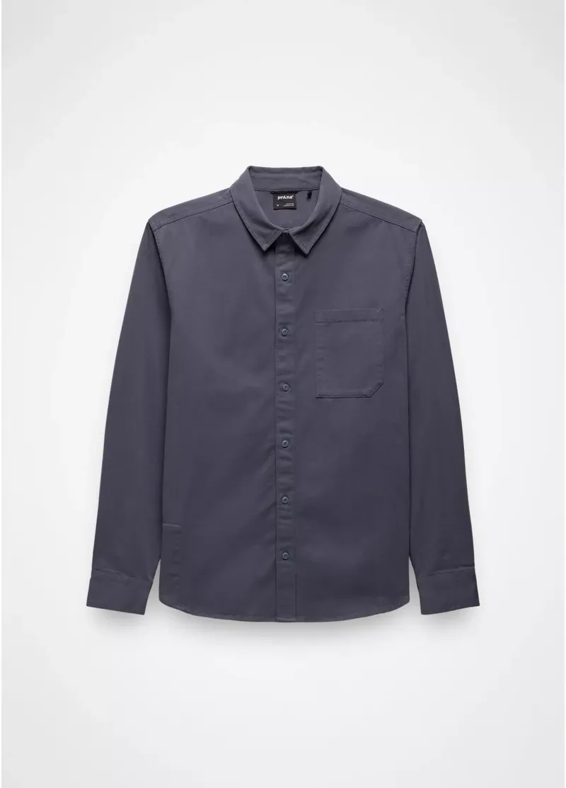 Prana Arbored Long Sleeve Shirt in Thundercloud