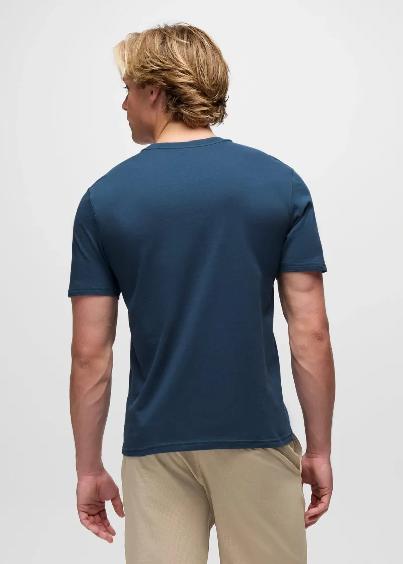 Prana Beach Livin Short Sleeve Graphic Tee in Bluff Blue-2