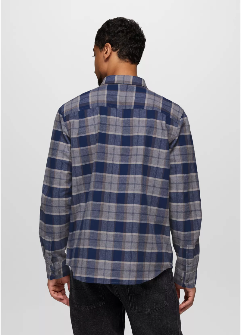 Prana Dolberg Flannel Shirt in Capulet Blue-2