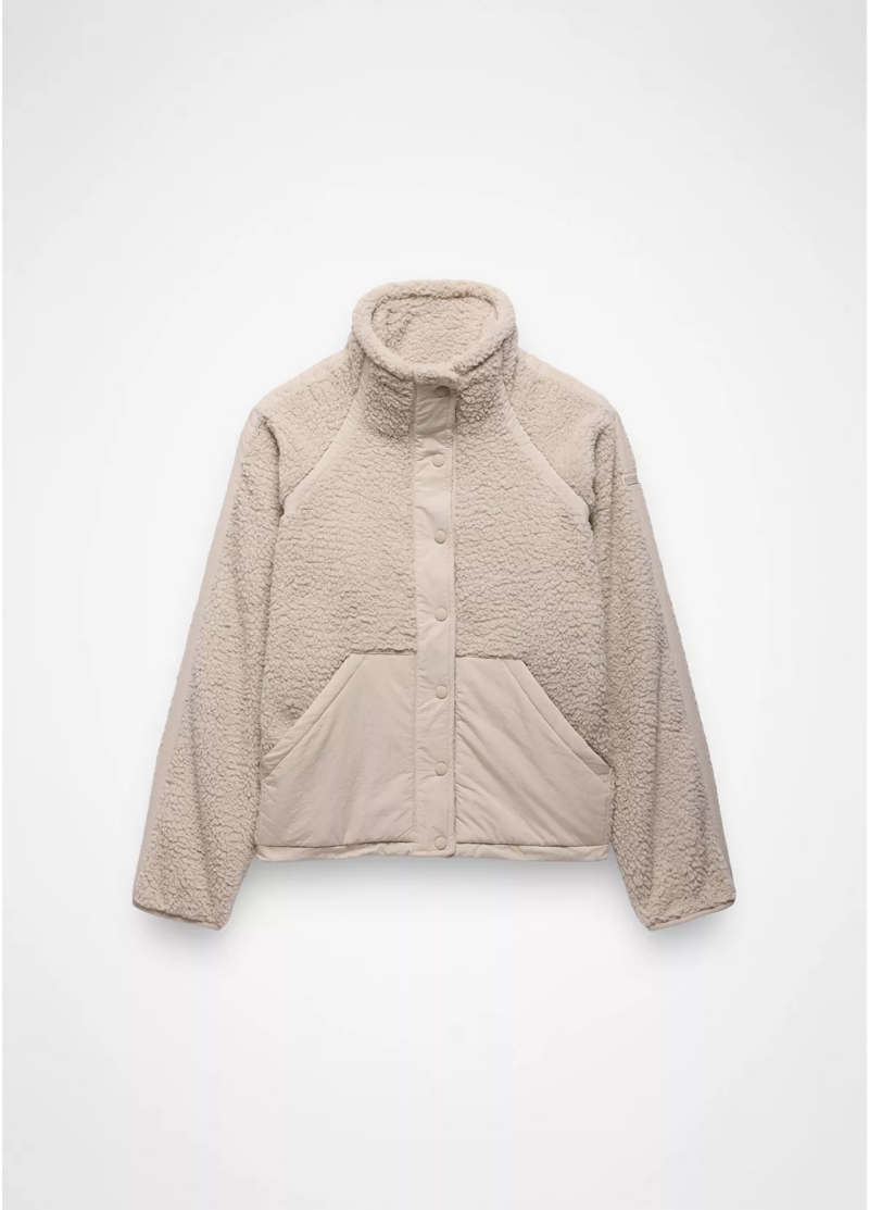 Prana Women's Encinitas Fleece Jacket in Almond