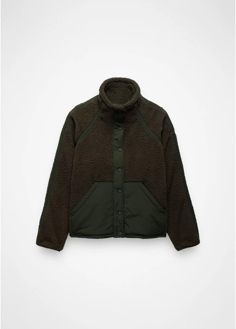 Prana Women's Encinitas Fleece Jacket in Nori