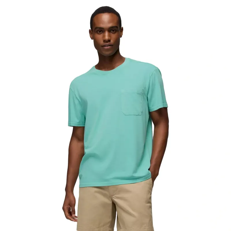 Prana Everyday Pocket Tee in Sea Glass-1