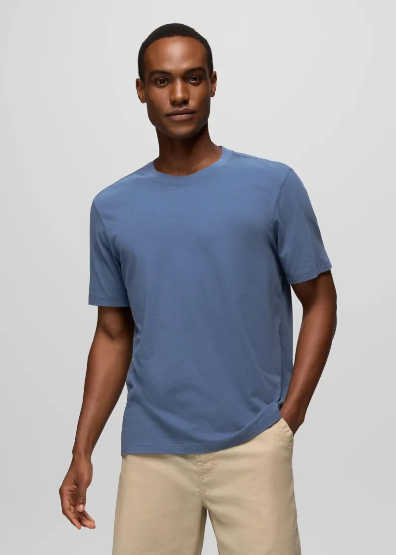 Prana Everyday Short Sleeve Tee in Bluff Blue-1
