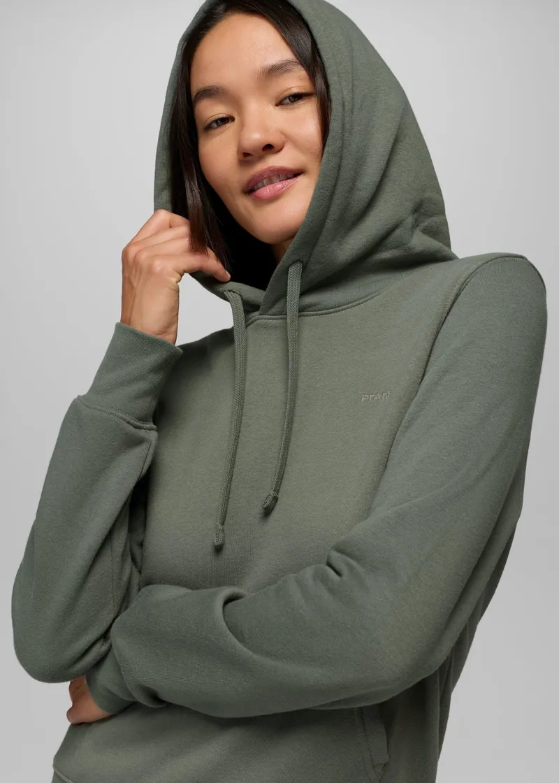 Prana Women's Fleece Hoodie in Thyme-2