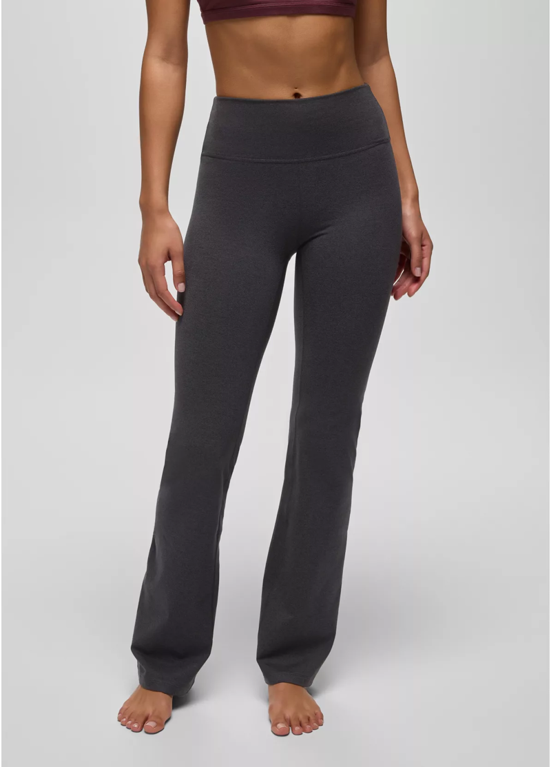 Prana Women's Heavana Bootcut Pant in Black Heather-1