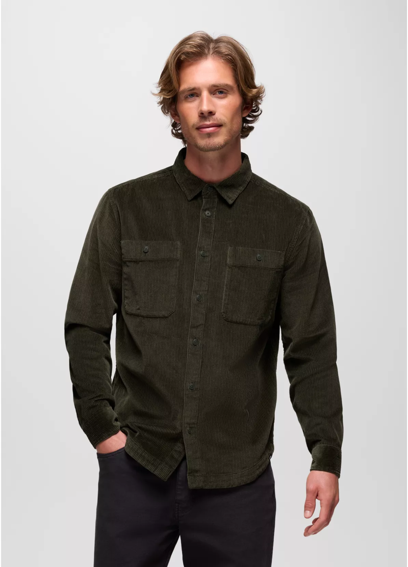 Prana Ridgecrest Long Sleeve Shirt in Nori-1