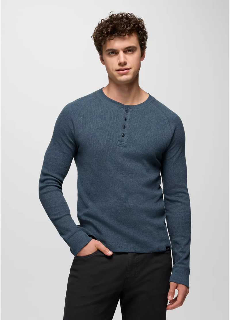 Prana Touchstone Henley in Stormy Night