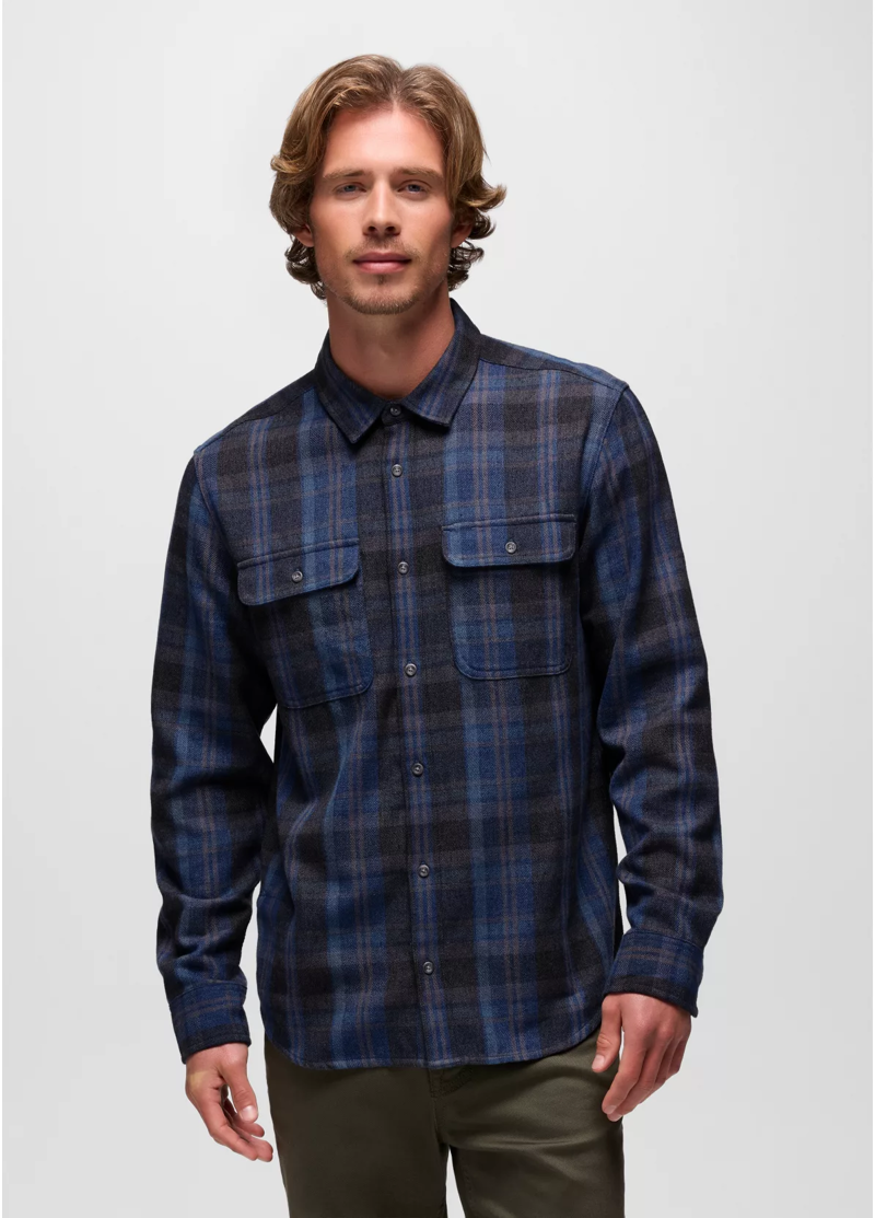 Prana Westbrook Flannel Shirt in Capulet Blue-1