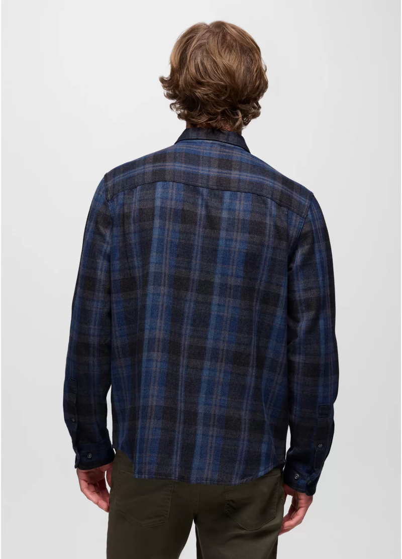 Prana Westbrook Flannel Shirt in Capulet Blue-2