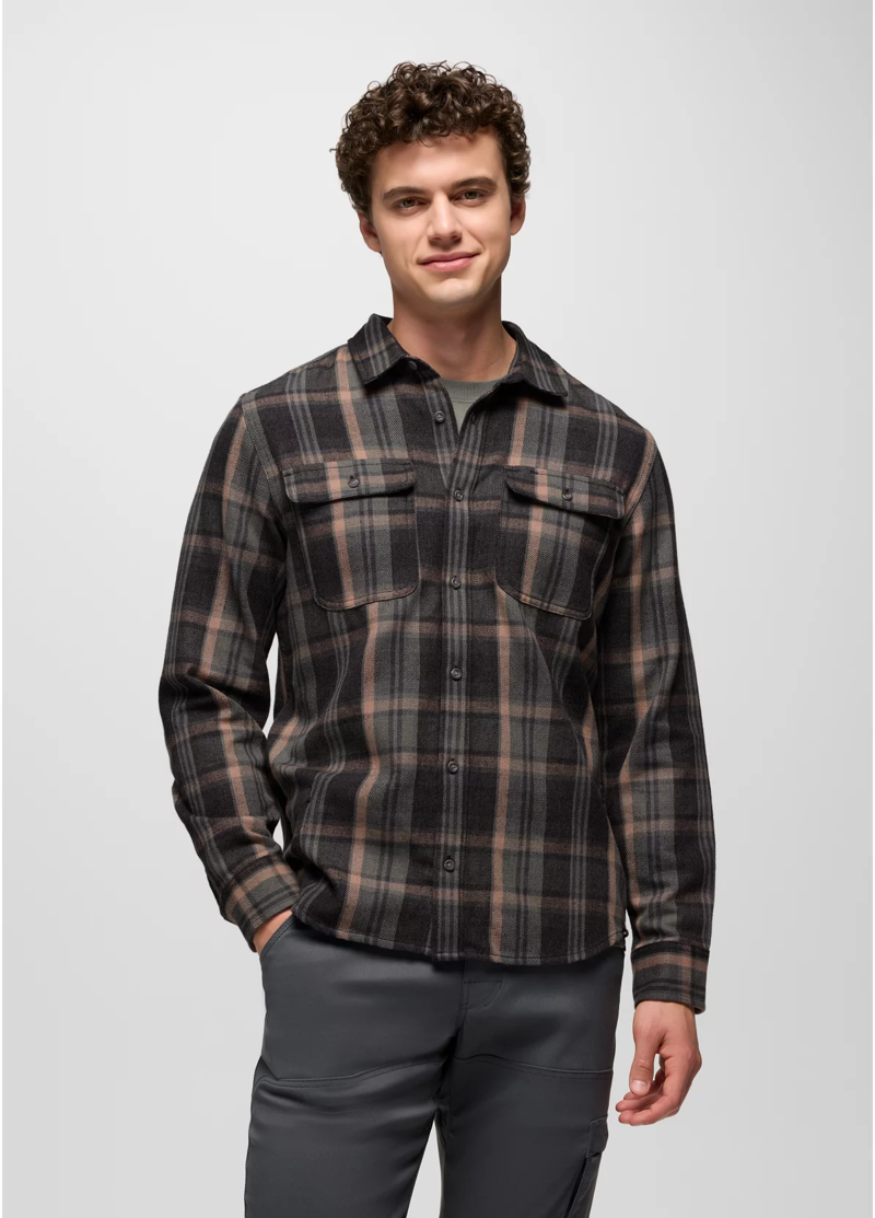 Prana Westbrook Flannel Shirt in Thyme-1