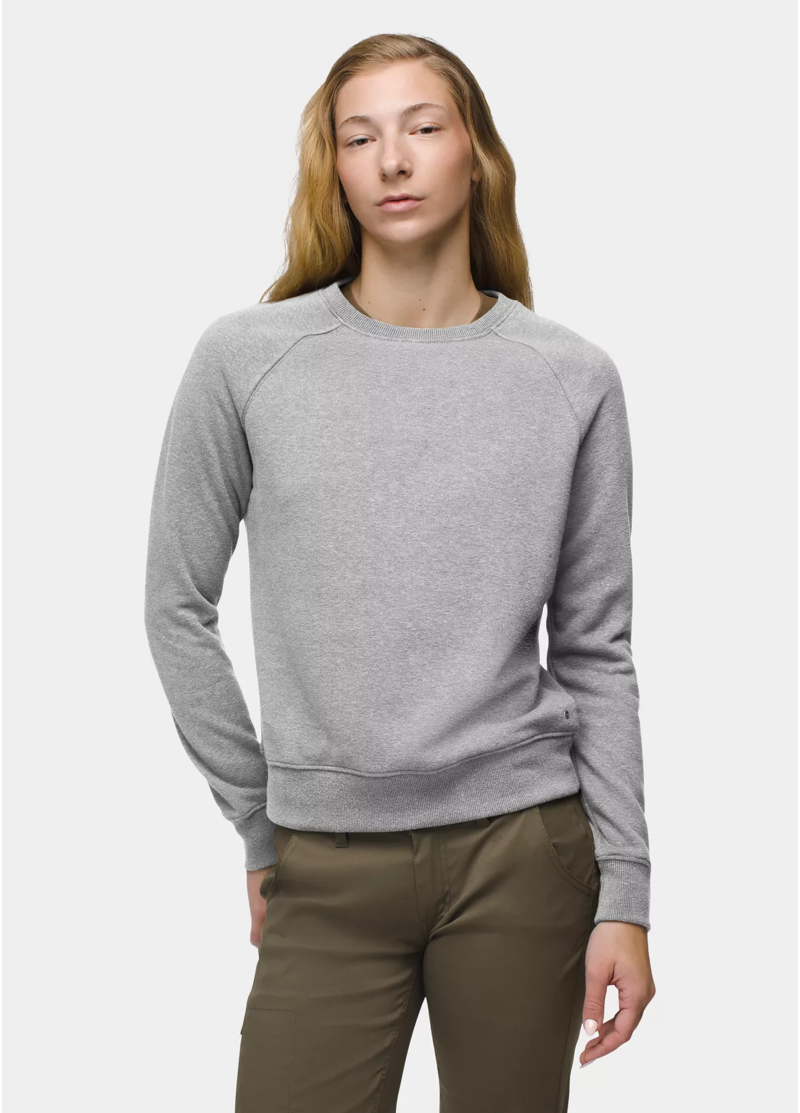 Prana Women's Cozy Up Sweatshirt in Heather Grey