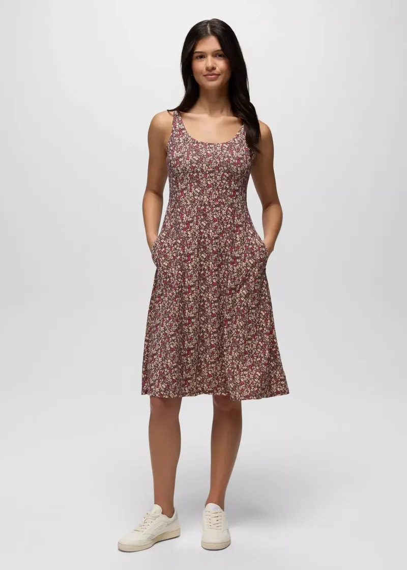 Prana Women's Corrinne Short Dress in Cacao Blossom-1