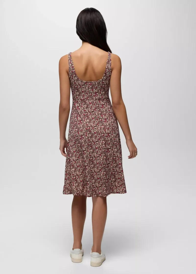 Prana Women's Corrinne Short Dress in Cacao Blossom-2