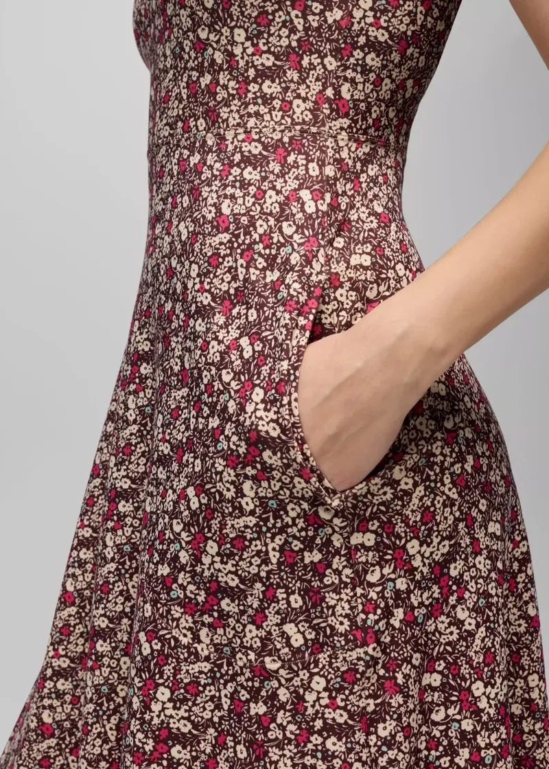 Prana Women's Corrinne Short Dress in Cacao Blossom-5