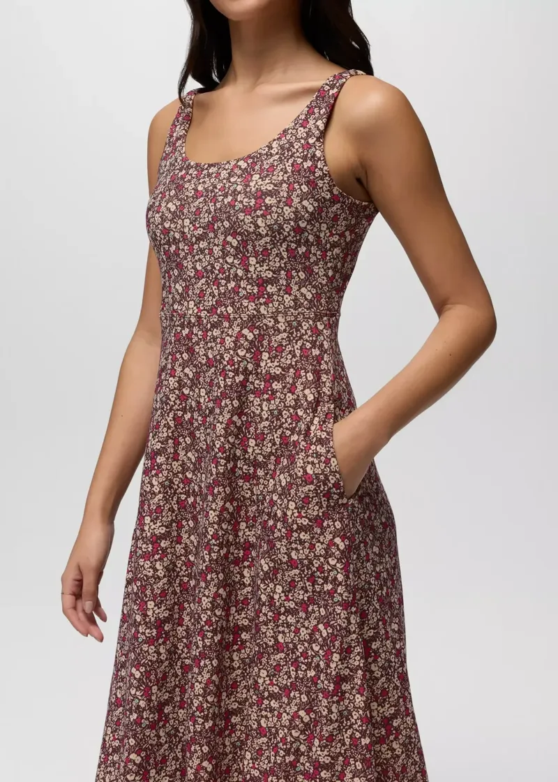Prana Women's Corrinne Short Dress in Cacao Blossom-6