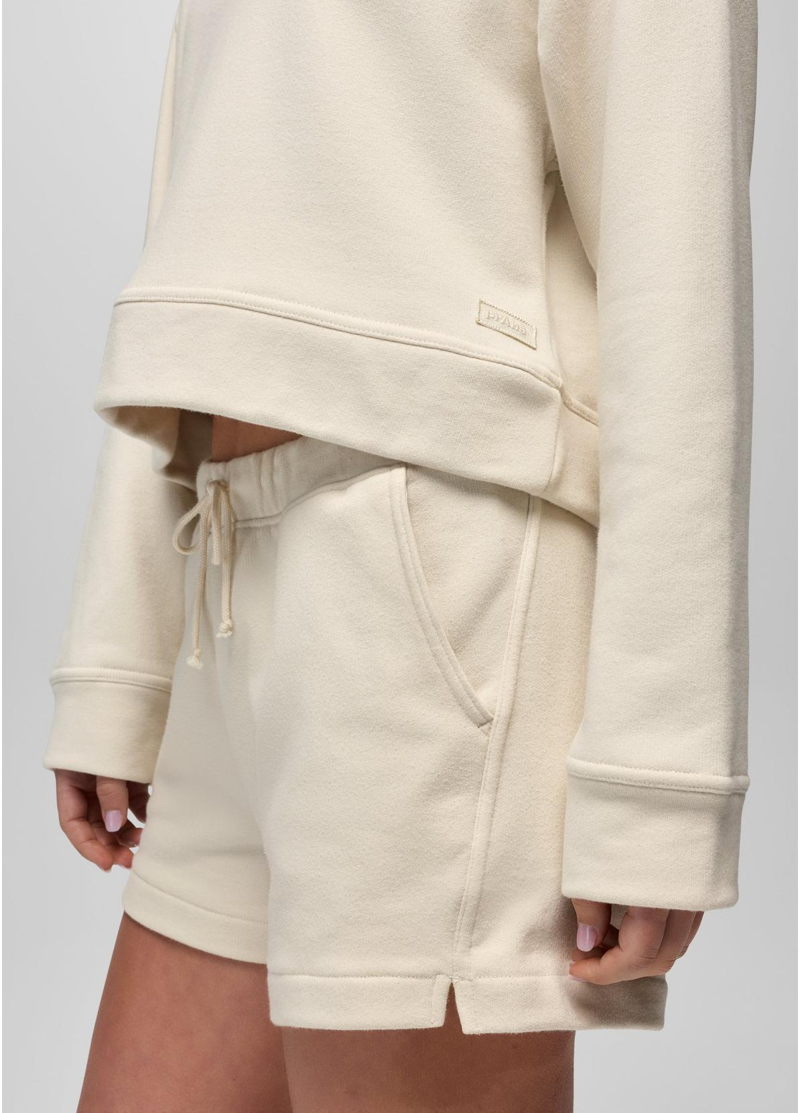 Prana Women's DreamTerry Crew Sweatshirt in Beach Pebble-4