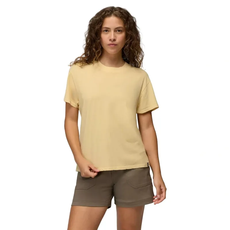 Prana Women's Everyday Short Sleeve Tee in Vanilla Bean-1