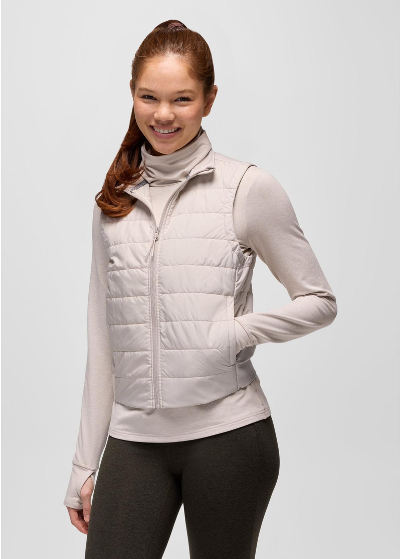 Prana Women's Insulated Ice Flow Vest in Almond
