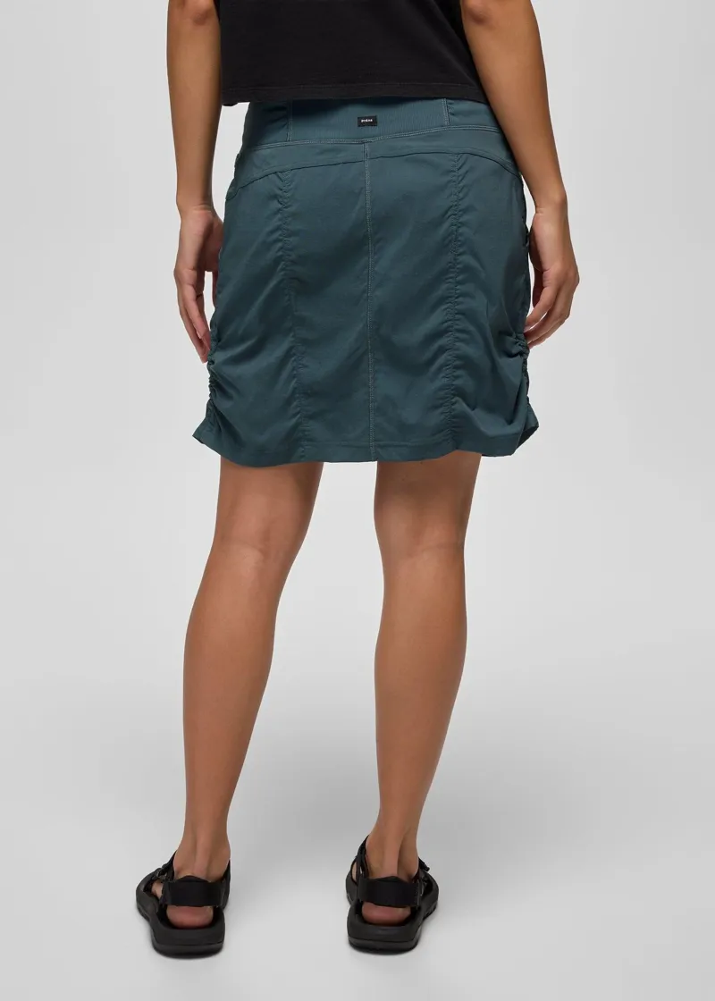 Prana Women's Koen Skort in Grey Blue-1
