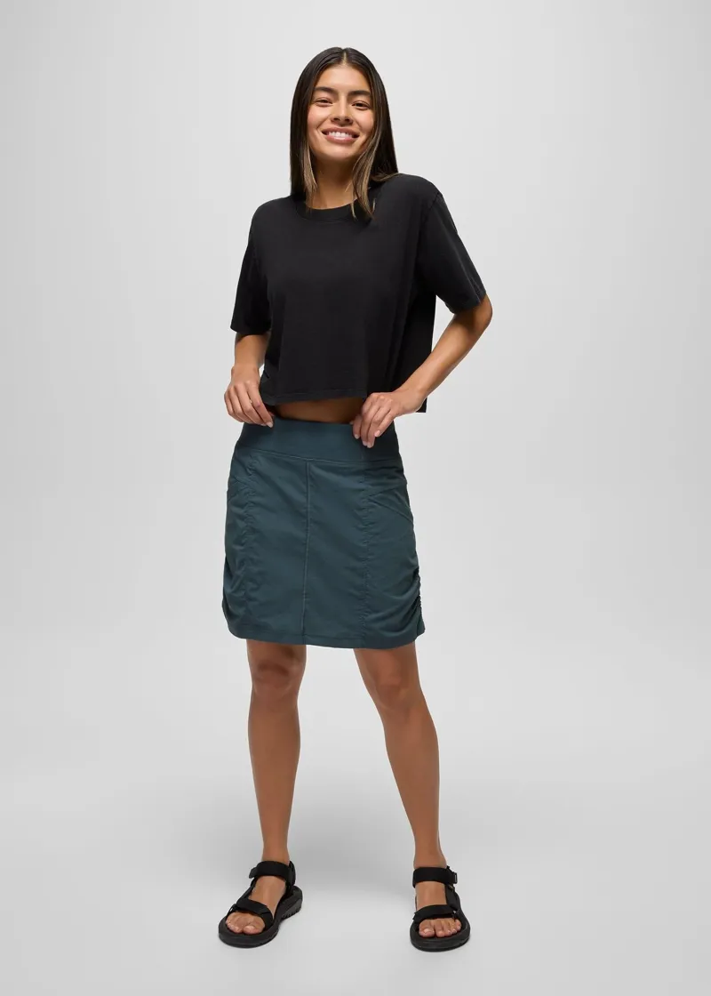 Prana Women's Koen Skort in Grey Blue-5