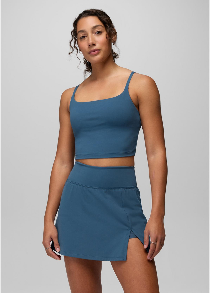 Prana Women's Luxara Longline Bra in Bluff Blue-1