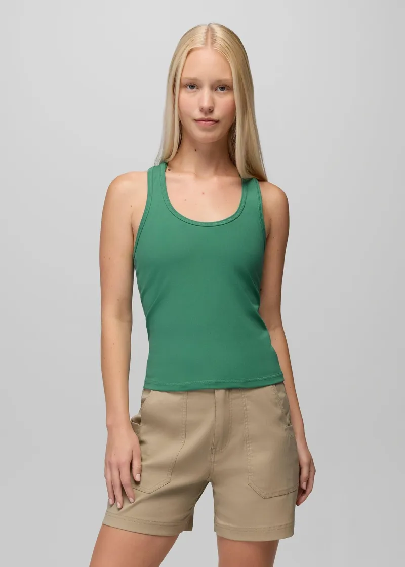 Prana Women's Pure Ascent Racerback Tank in Jade-1