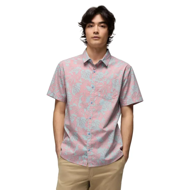 Prana Stimmersee Shirt in Sea Glass Monstera-1