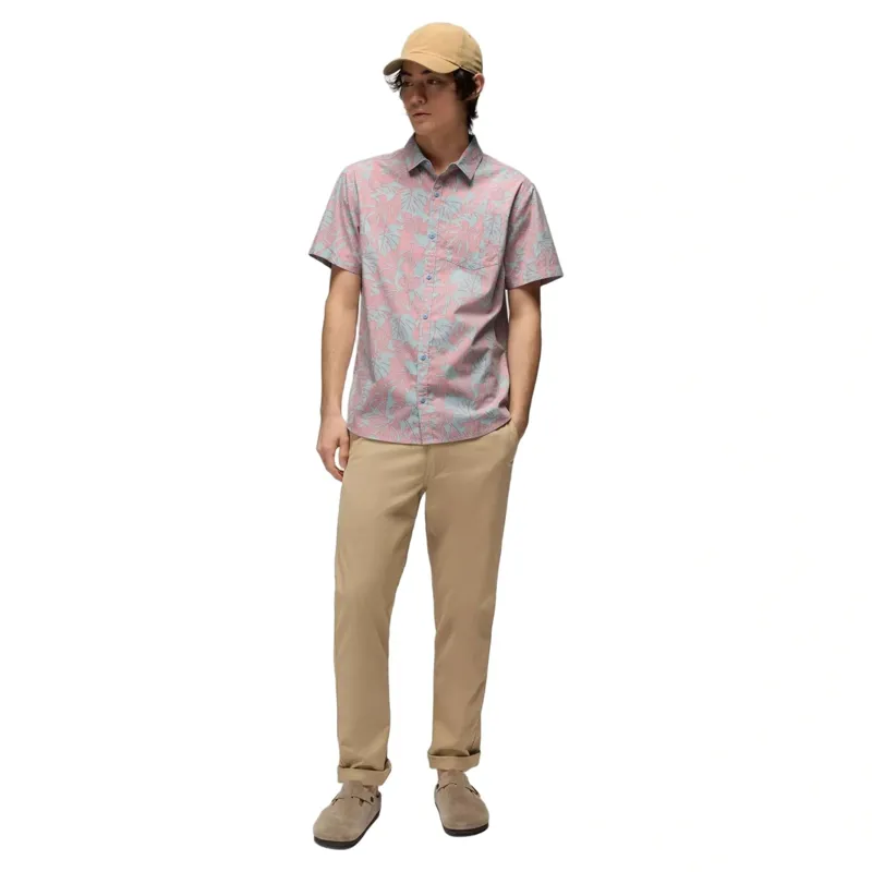 Prana Stimmersee Shirt in Sea Glass Monstera-4