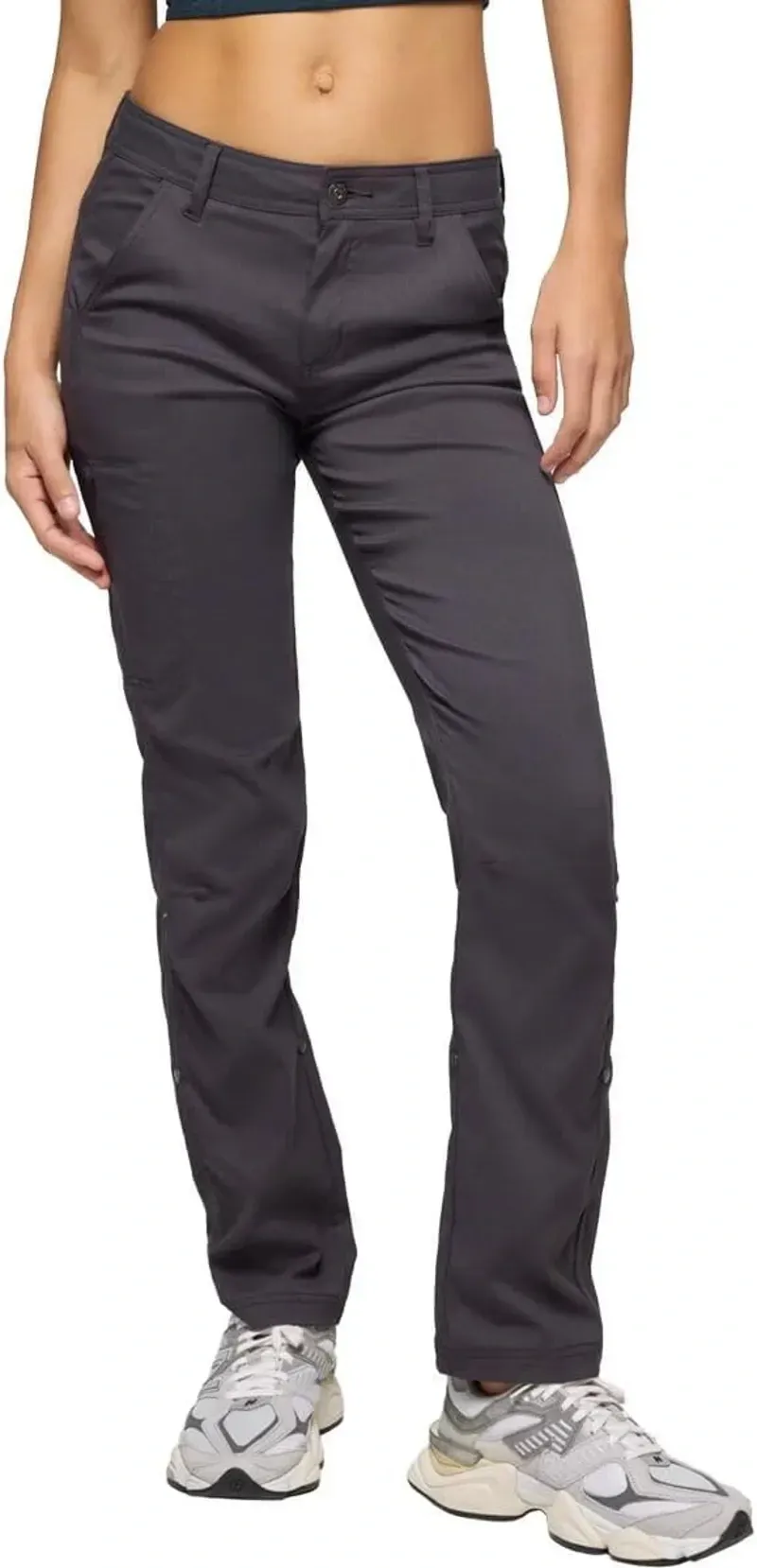 Prana Women's Stretch Zion Mid Rise Pant in Shadow-1