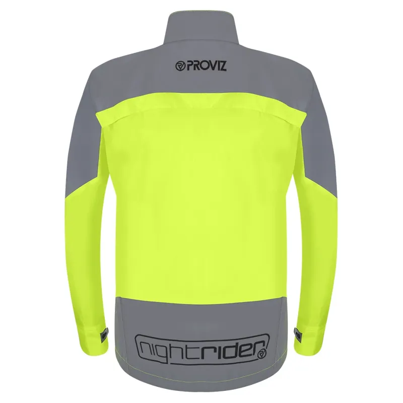 Proviz Nightrider 2.0 Waterproof Cycling Jacket in Yellow-1