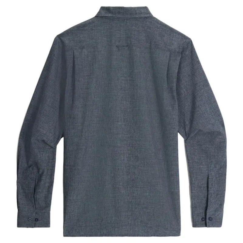 Royal Robbins Amp Lite II Long Sleeve Shirt in Deep Blue Heather-1