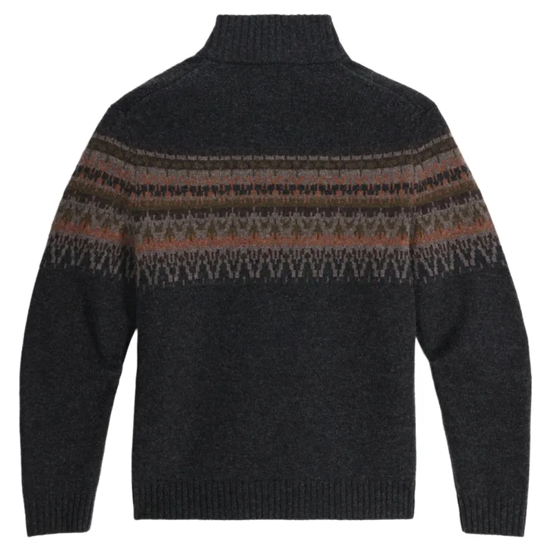 Royal Robbins Arch Rock 1/4 Zip in Charcoal Heather/Kirkwood Print-1