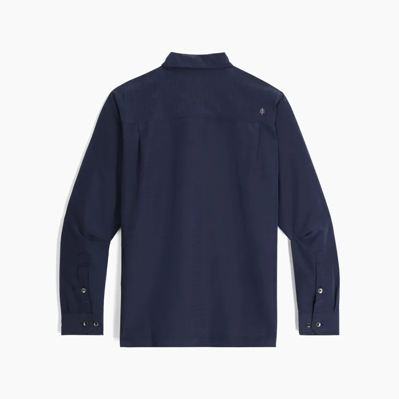 Royal Robbins Desert Pucker Dry Long Sleeve in Naval-1