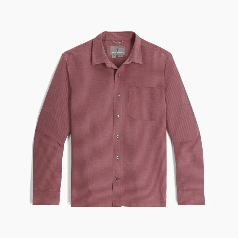 Royal Robbins Desert Pucker Dry Long Sleeve in Wild Rhubarb
