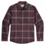 Royal Robbins Lieback Organic Cotton Flannel Shirt in Wine/Oak Plaid