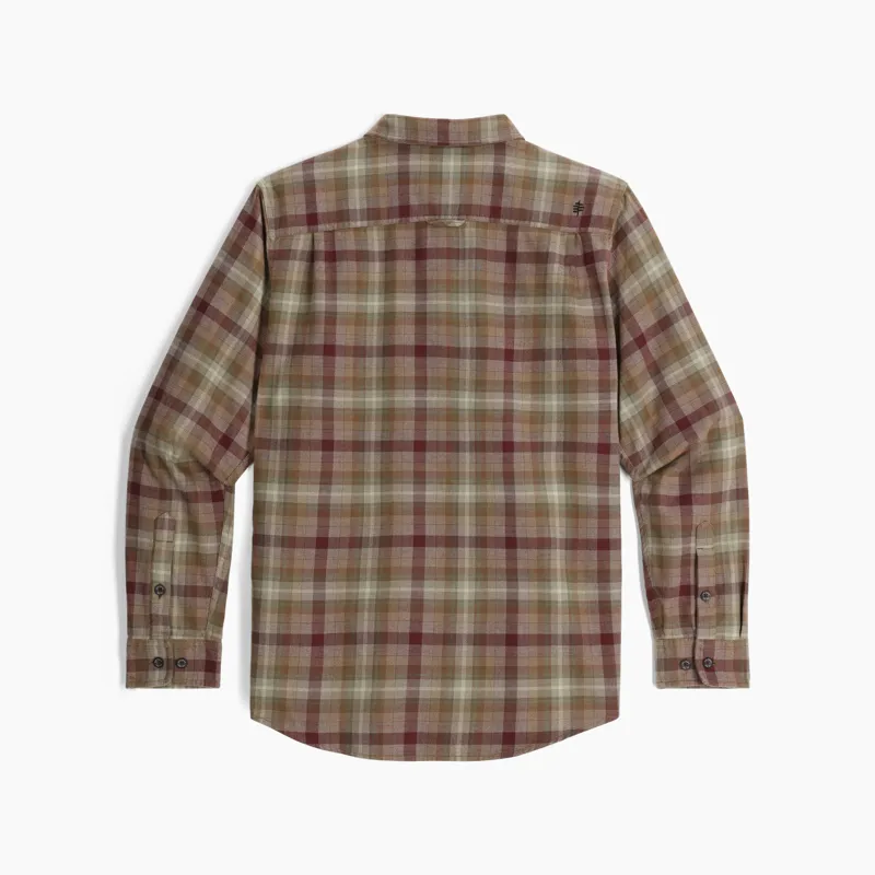Royal Robbins Lieback Flannel Shirt in Dusty Olive Dipsea Plaid-1
