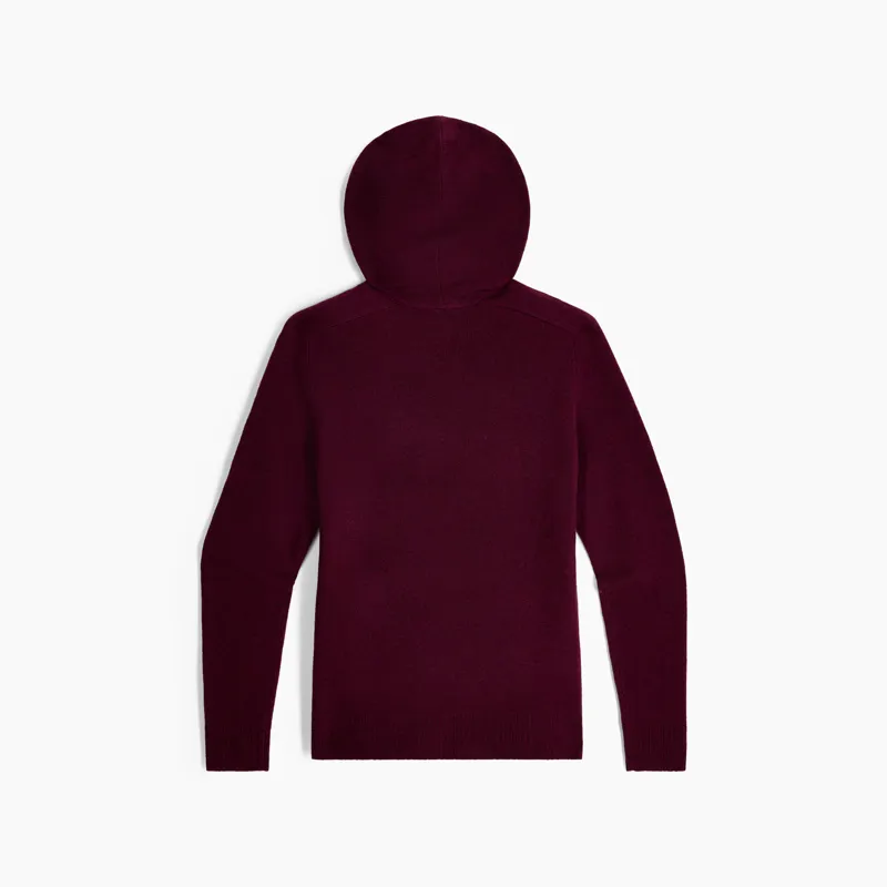 Royal Robbins Women's Rockcraft Wool Hoodie in Loganberry Heather-1