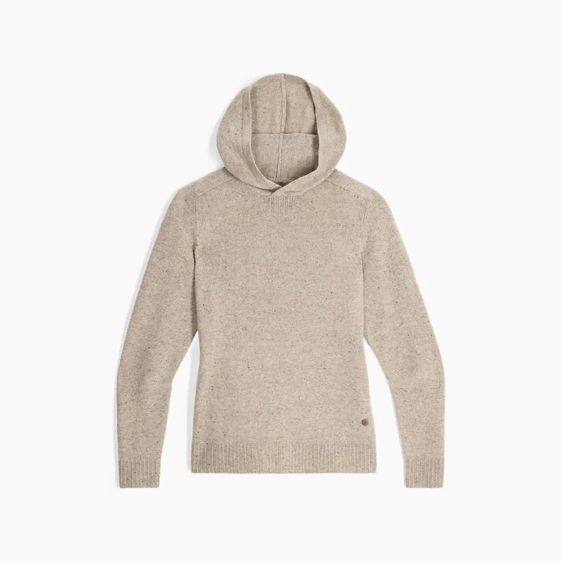 Royal Robbins Women's Rockcraft Wool Hoodie in Sandstone Heather