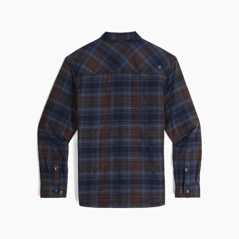 Royal Robbins Snowcap Lined Flannel Shirt in Naval Tioga Plaid-1