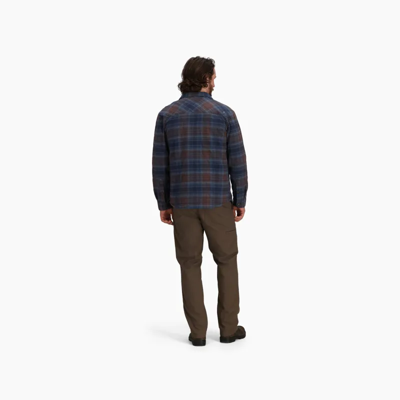 Royal Robbins Snowcap Lined Flannel Shirt in Naval Tioga Plaid-4