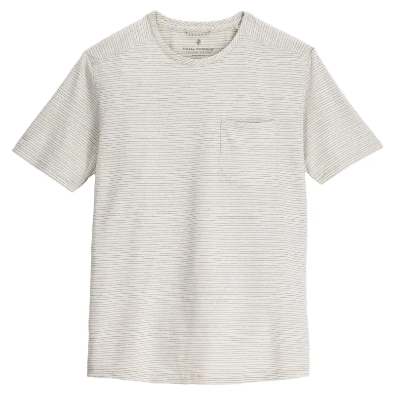 Royal Robbins Vacationer Tee in Chalk Stripe