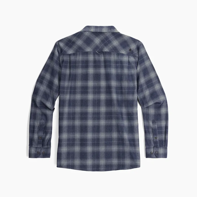 Royal Robbins Vogelsang Shirt in Navy Round Top Plaid-1