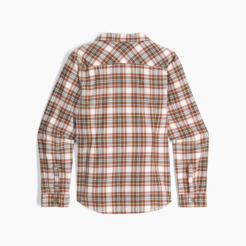 Royal Robbins Lieback Women's Flannel Shirt in Chalk/Bodega-1