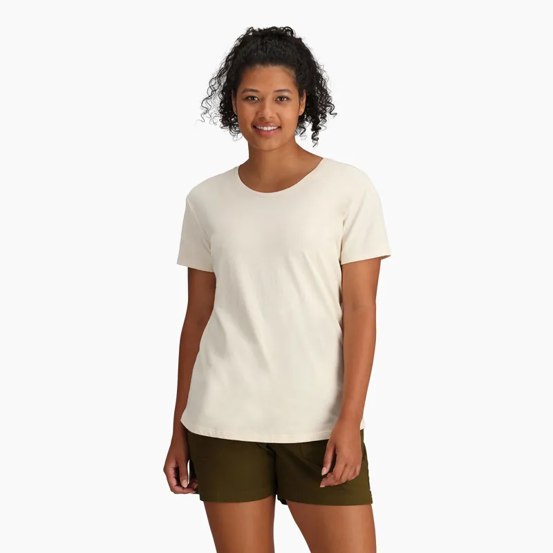 Royal Robbins Women's Basecamp Tee in Undyed-1