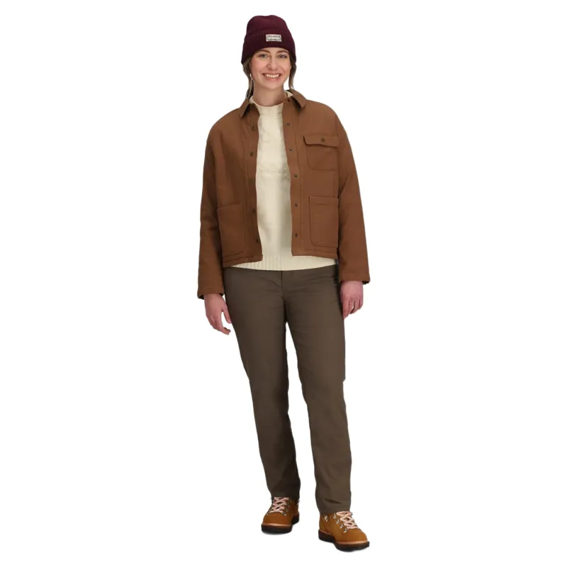 Royal Robbins Women's El Cap Canvas Shacket in Saddle-1