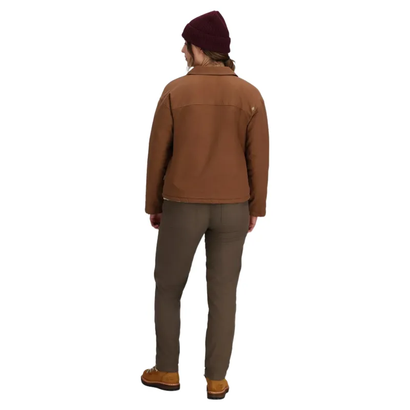 Royal Robbins Women's El Cap Canvas Shacket in Saddle-2
